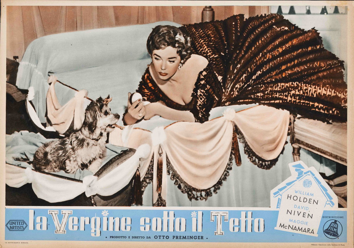 Fotobusta 3 per il film La vergine sotto il tetto (1953)
