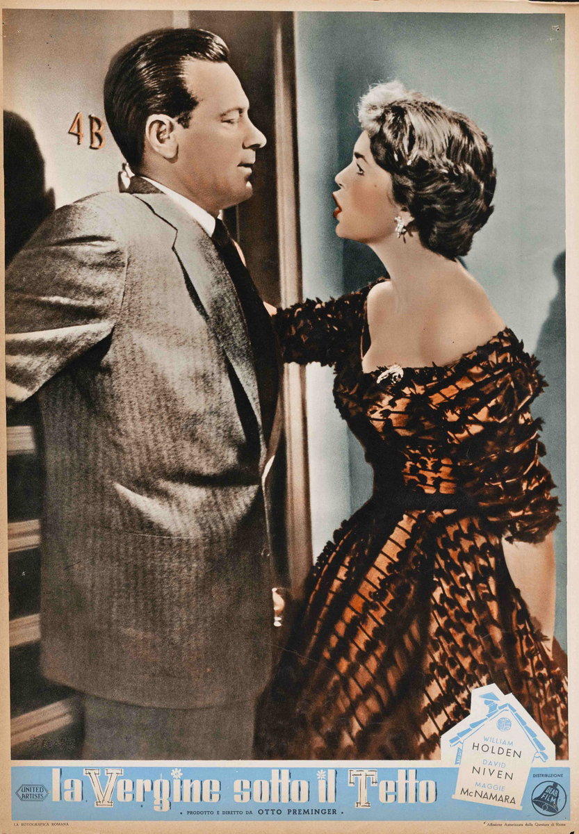 Fotobusta 4 per il film La vergine sotto il tetto (1953)