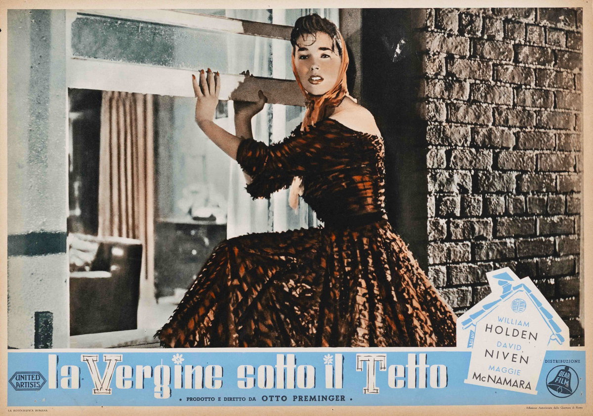Fotobusta 5 per il film La vergine sotto il tetto (1953)