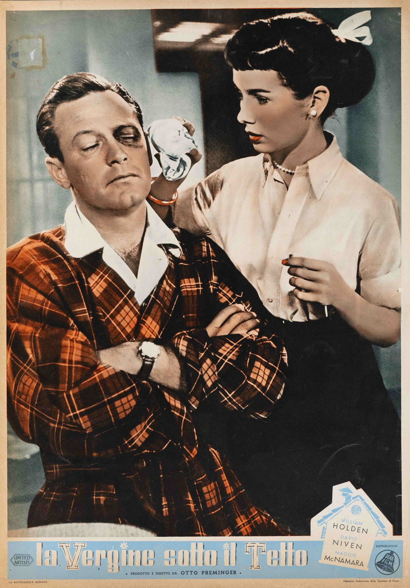 Fotobusta 2 per il film La vergine sotto il tetto (1953)