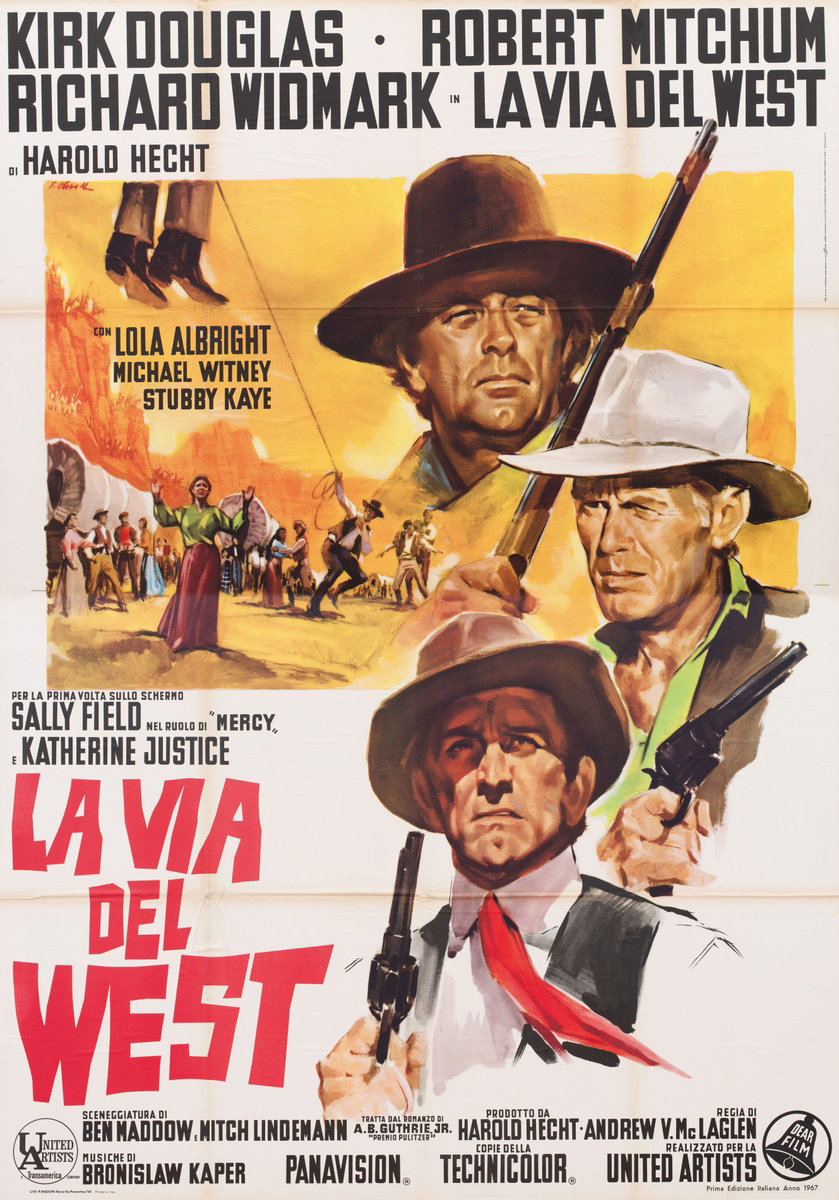 Poster 2 for the film The Way West (1967), painted by Giorgio Olivetti
