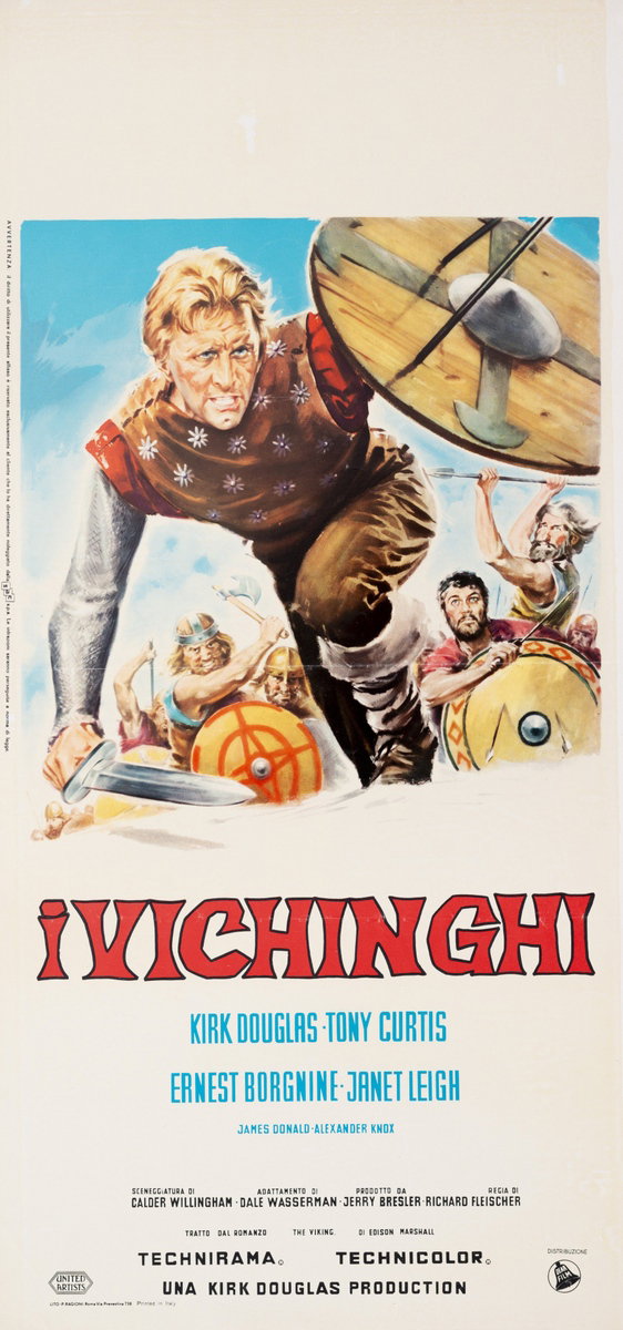 Locandina 2 per il film I vichinghi (1958)