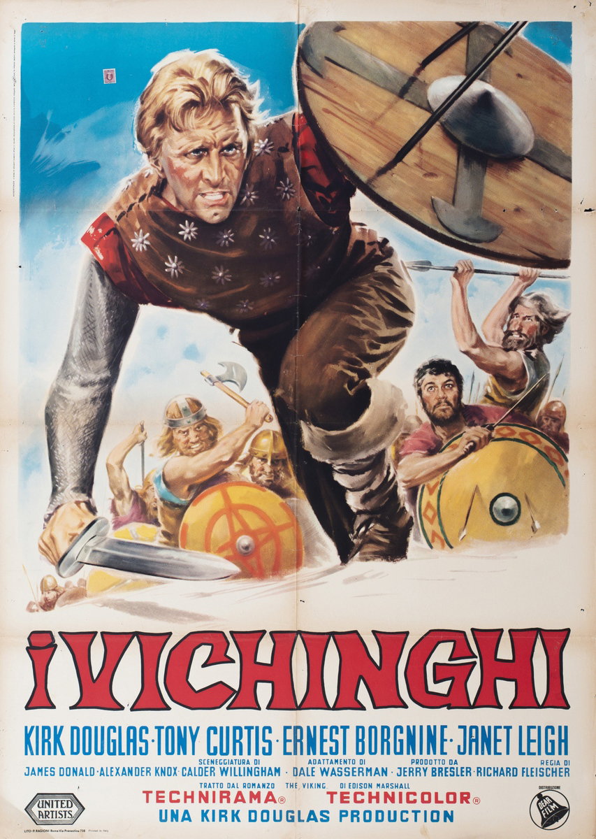 Poster 2 for the film The Vikings (1958)