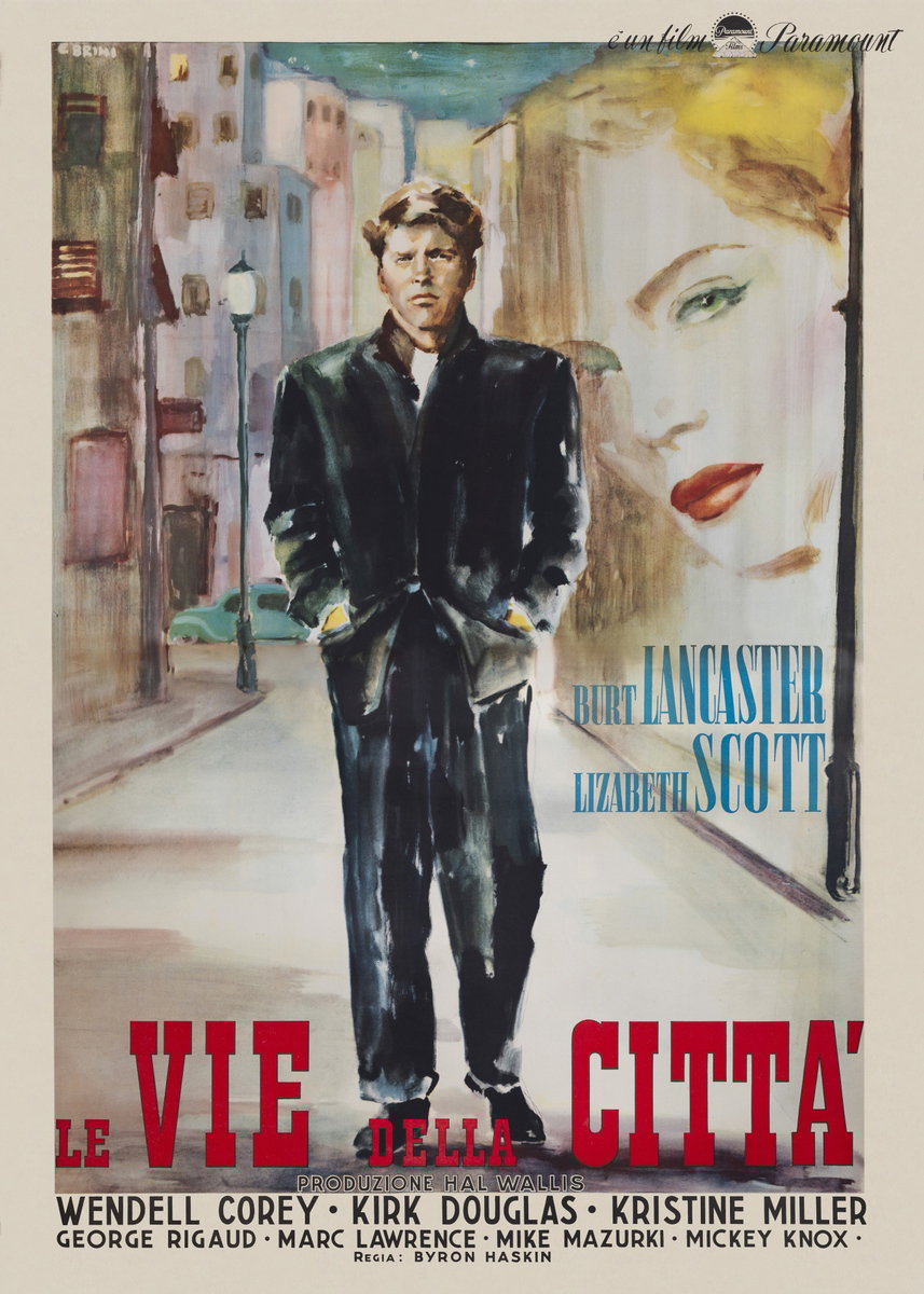 Poster 2 for the film I Walk Alone (1947), painted by Ercole Brini