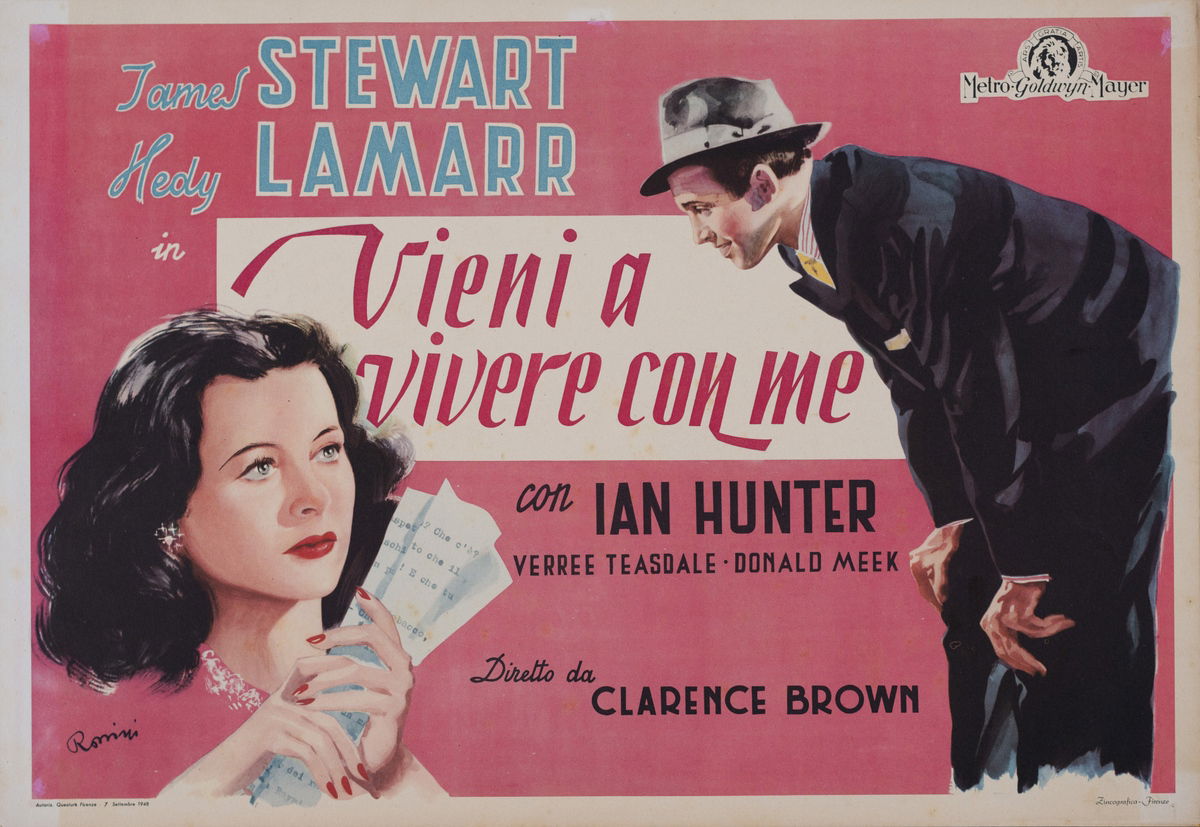 Vieni a vivere con me - Fotobusta 1