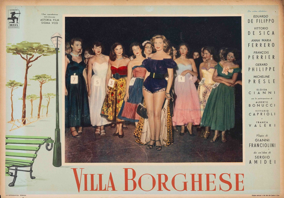 Fotobusta 2 per il film Villa Borghese (1953)