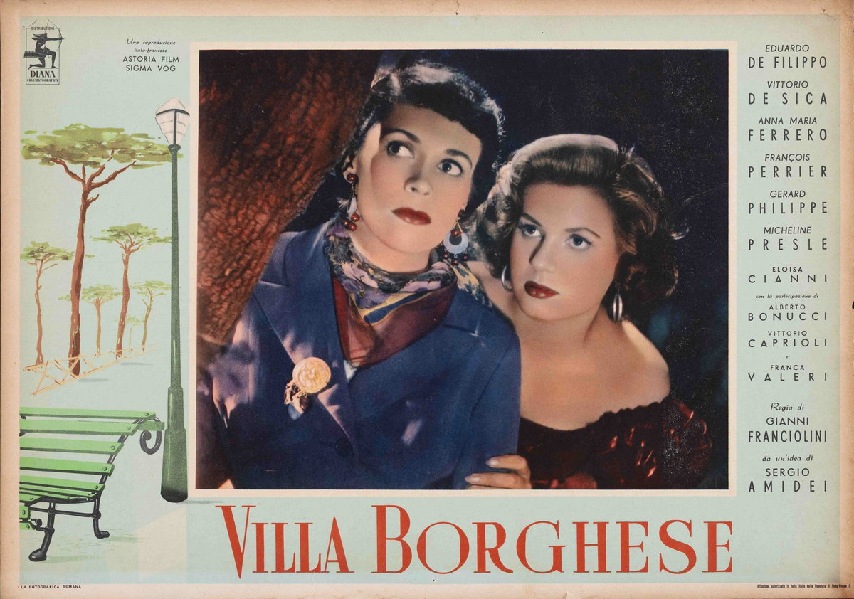 Fotobusta 3 per il film Villa Borghese (1953)