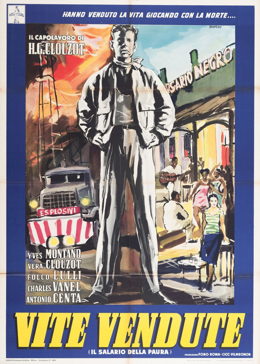 Poster 2 for the film The Wages of Fear (1953), painted by Acerbo Manfredo