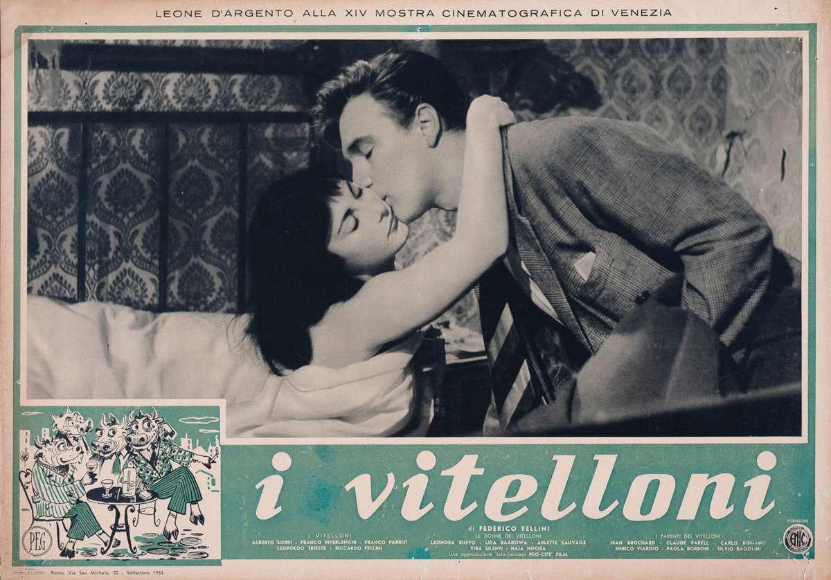 Fotobusta 4 per il film I vitelloni (1953)