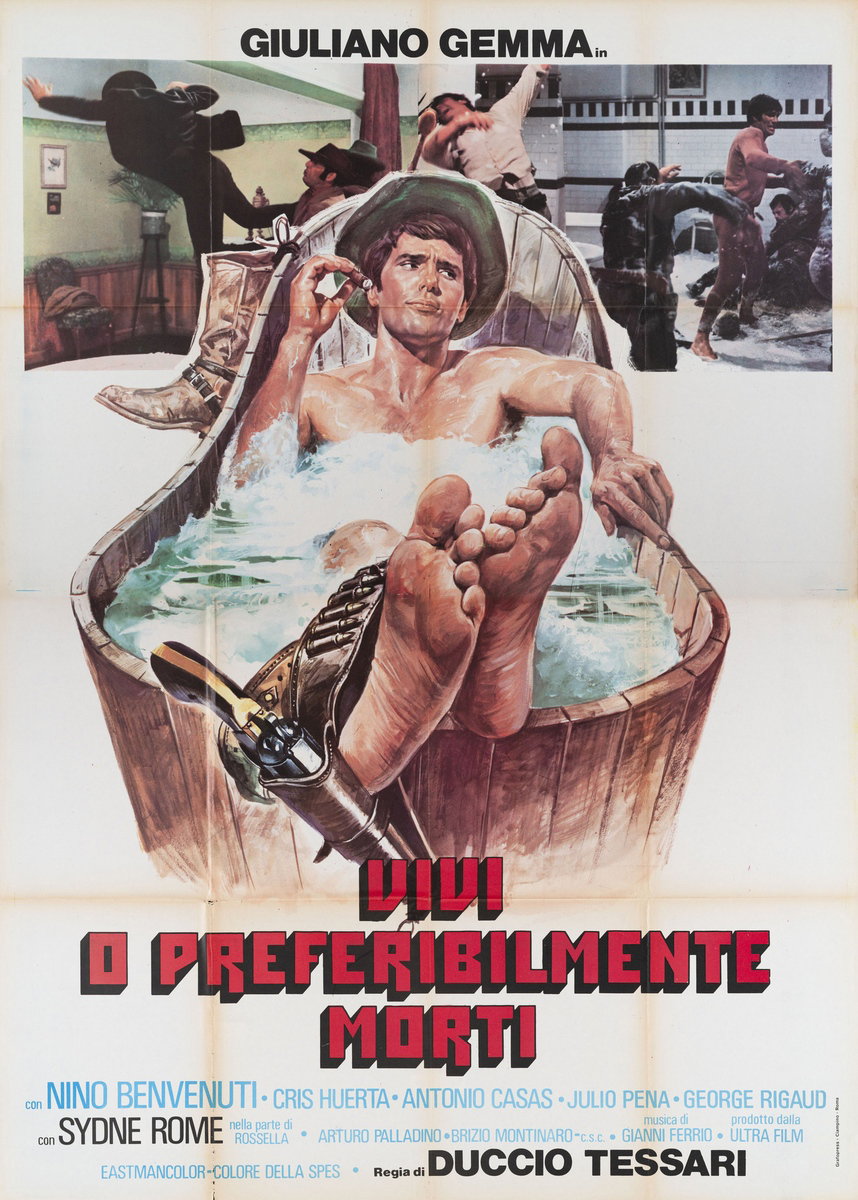 Manifesto 2 per il film Vivi o preferibilmente morti (1969)