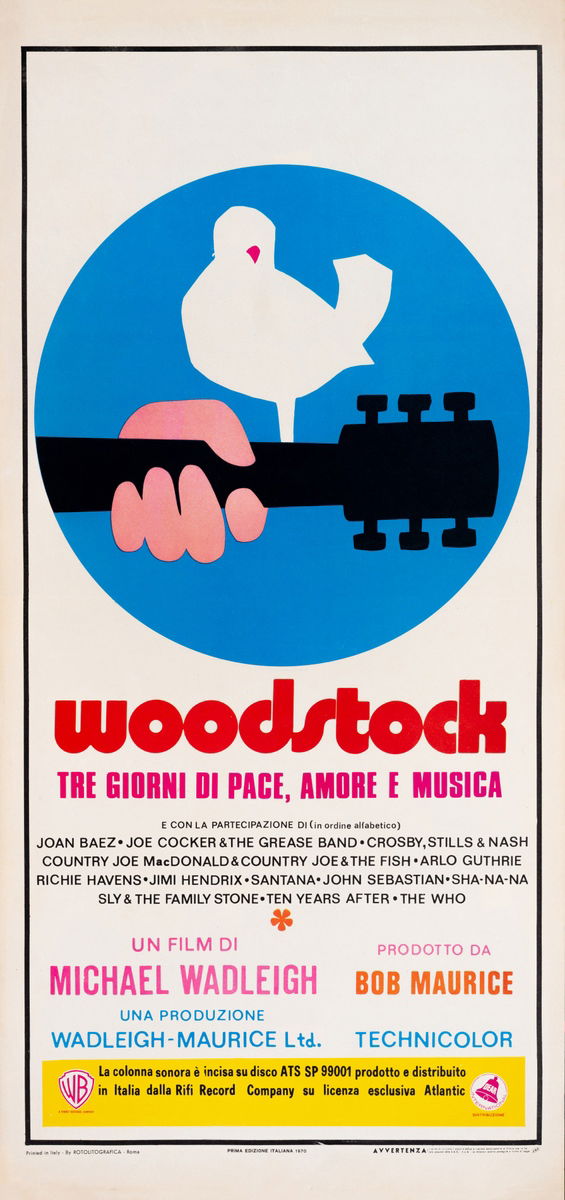 Woodstock - Tre giorni di pace, amore e musica - Locandina 1