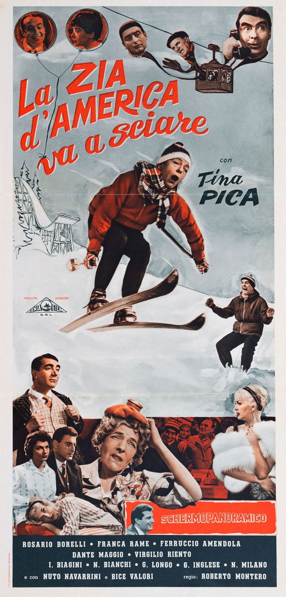 La zia d'America va a sciare - Locandina 1