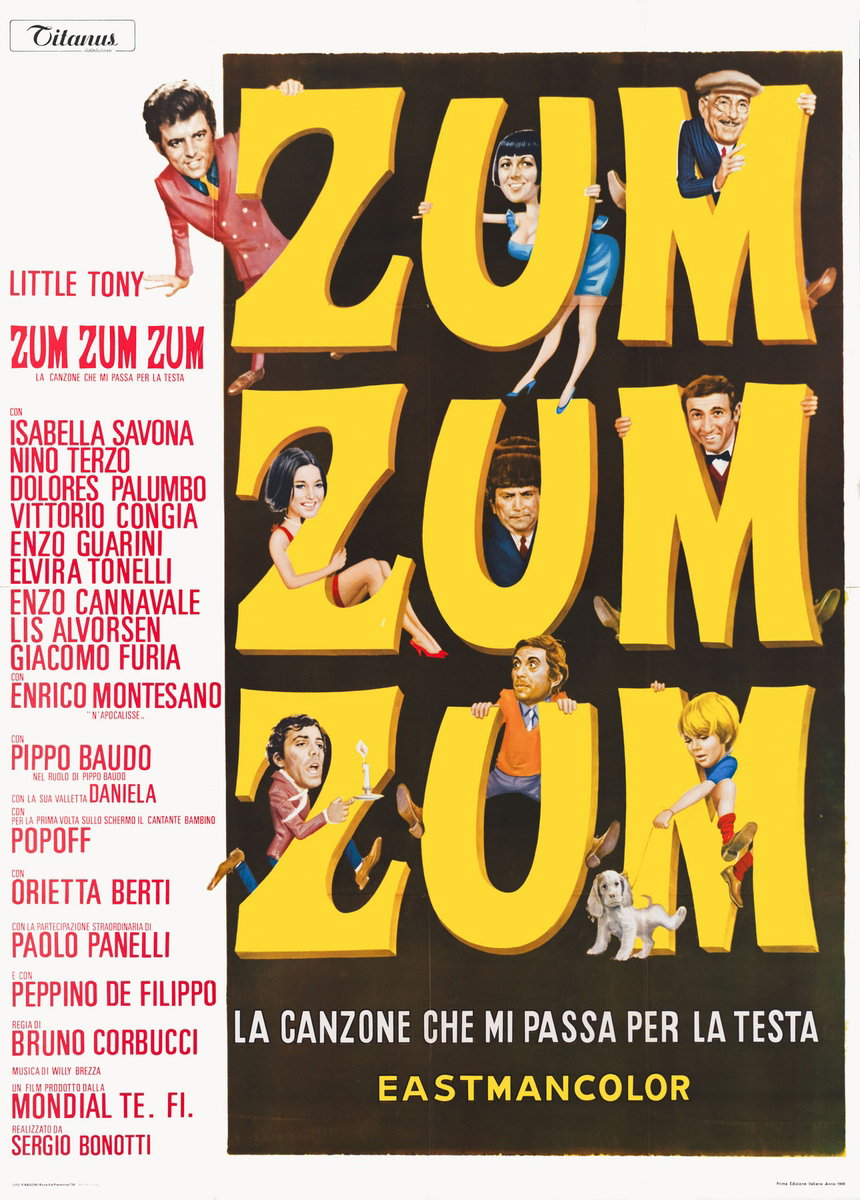 Manifesto 2 per il film Zum Zum Zum - La canzone che mi passa per la testa (1969)