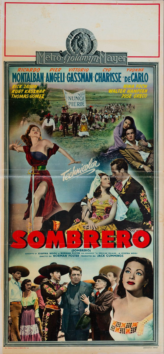 Locandina 2 per il film Sombrero (1953)