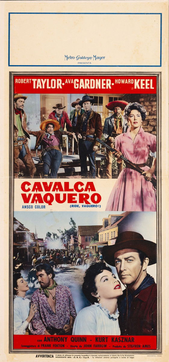 Ride, Vaquero! - Lobby Card 1