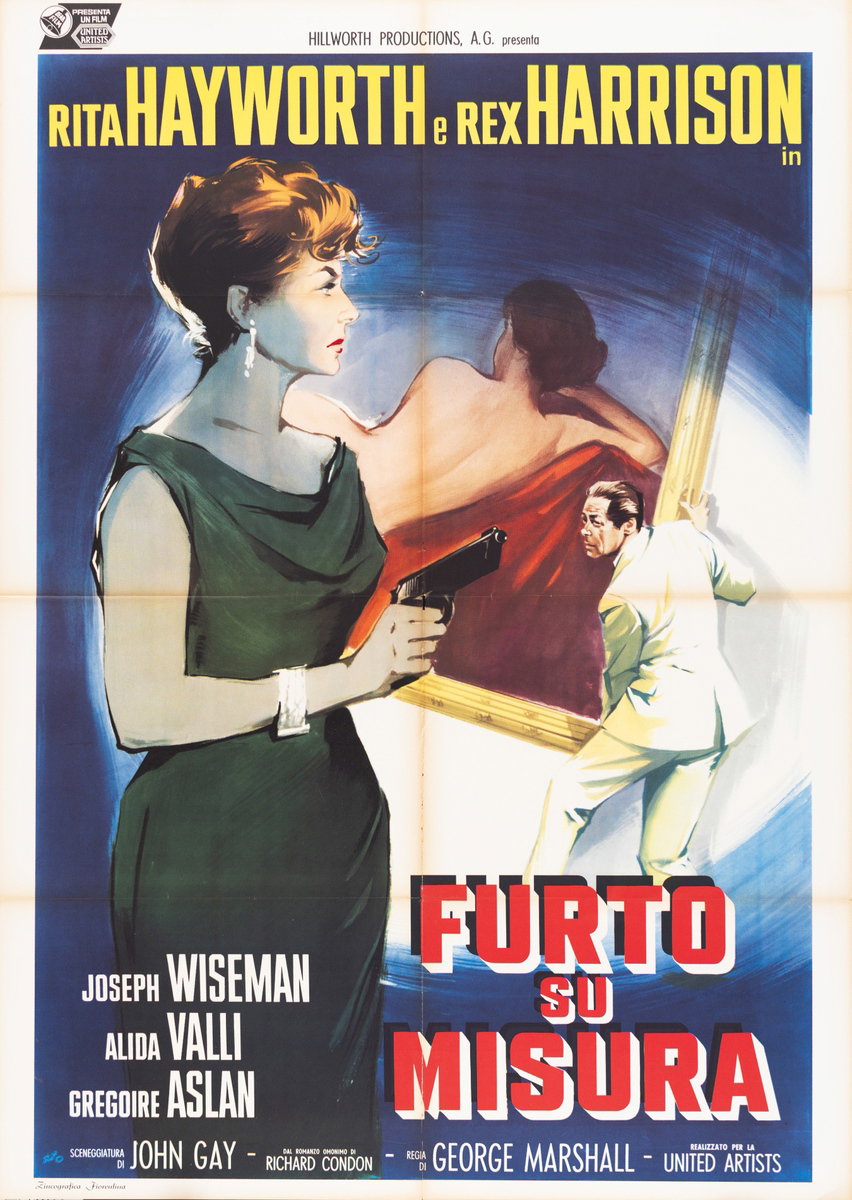 Manifesto 2 per il film Furto su  misura (1961), dipinto da Silvano Campeggi (Nano)