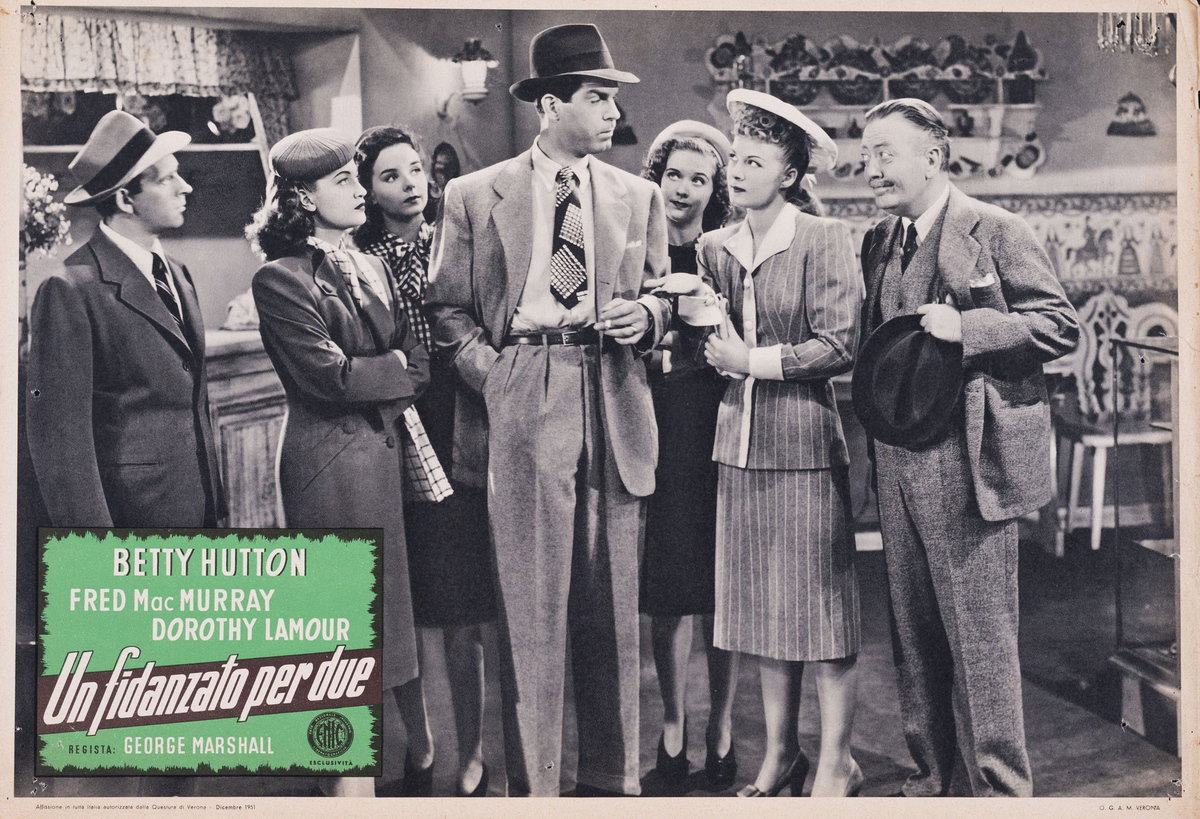 Fotobusta 2 per il film Un fidanzato per due (1944)