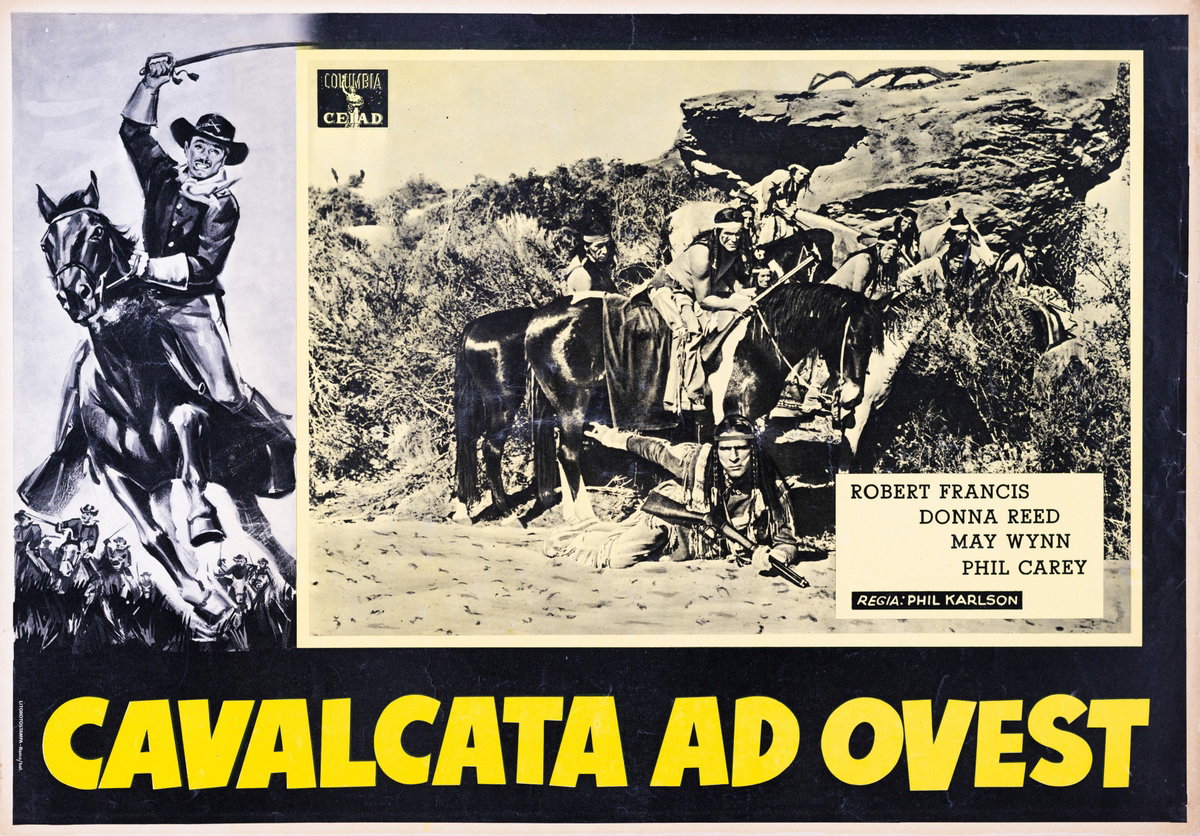 Fotobusta 2 per il film Cavalcata ad ovest (1954)