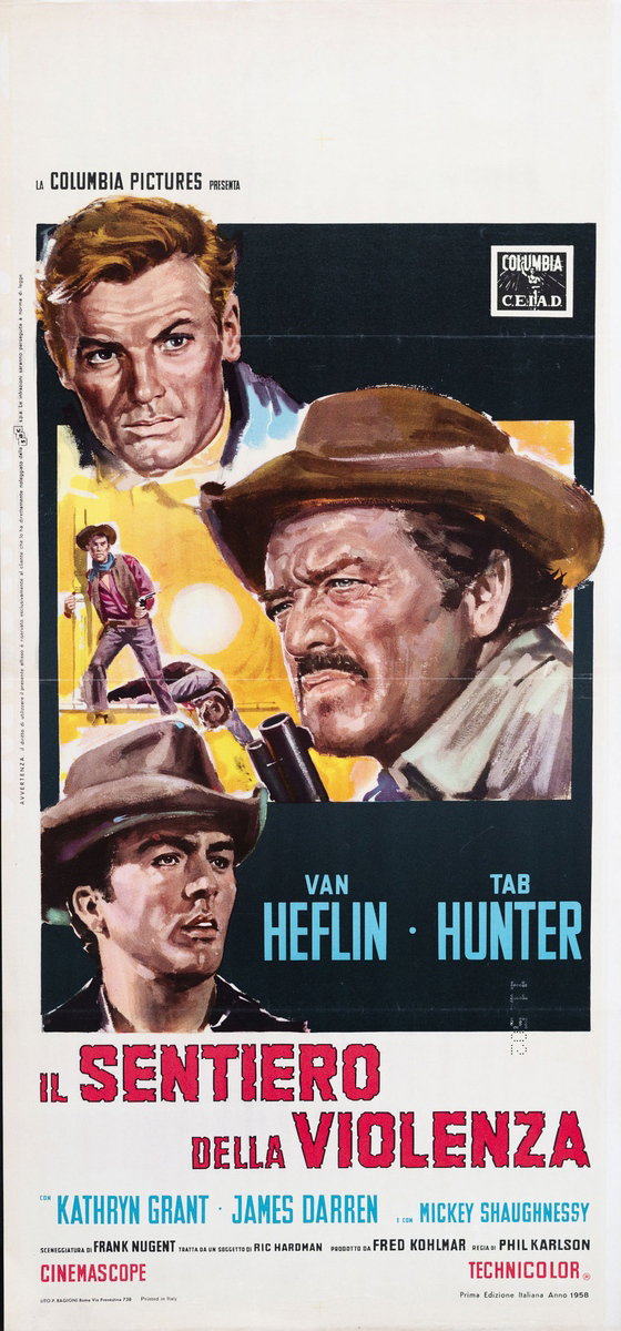 Locandina 2 per il film Il sentiero della violenza (1958)