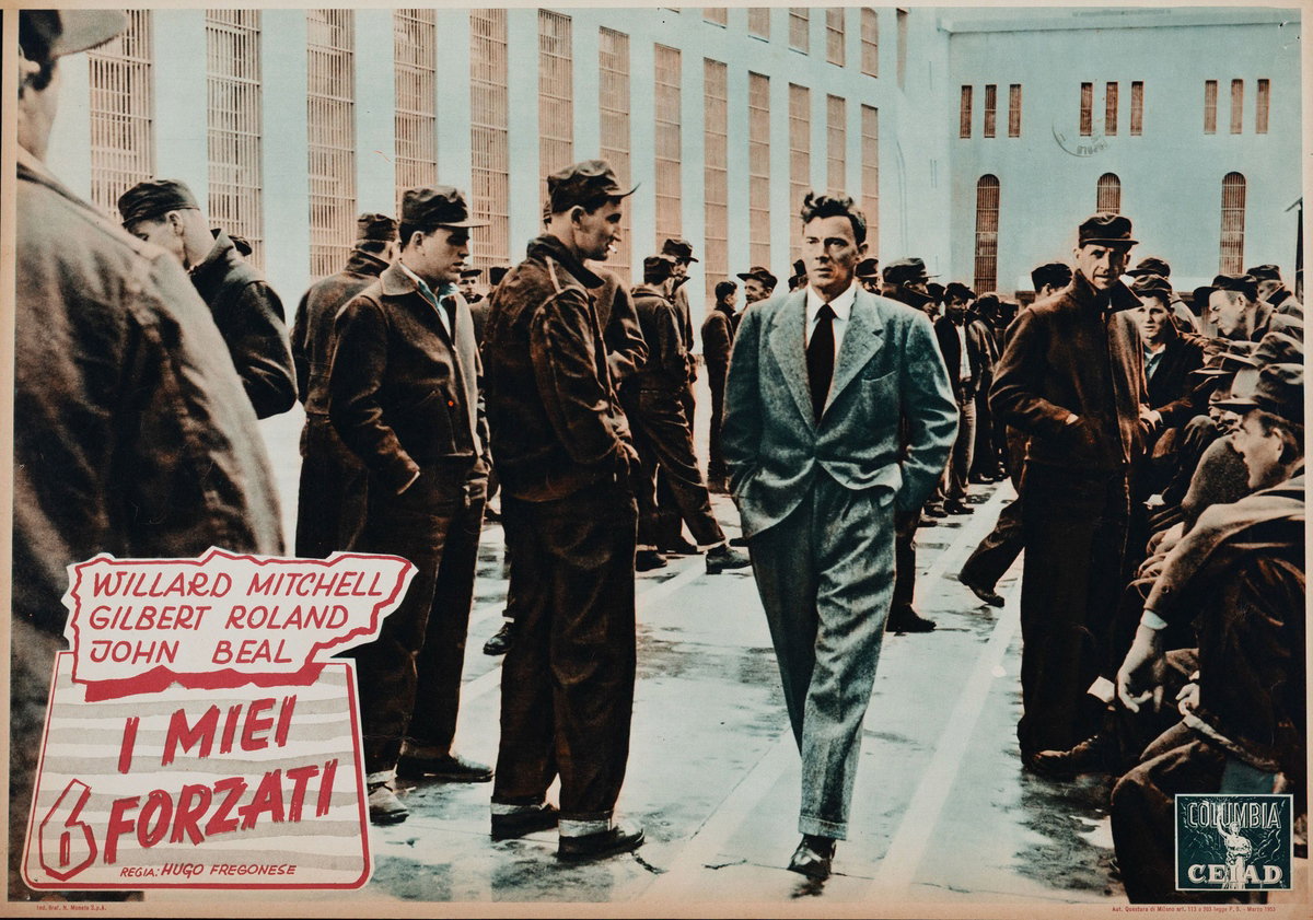 Fotobusta 2 per il film I miei sei forzati (1952)