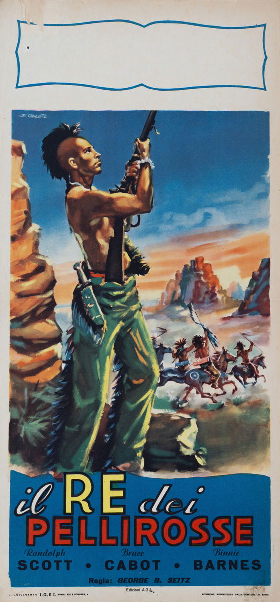 Il re dei pellirosse - Locandina 1