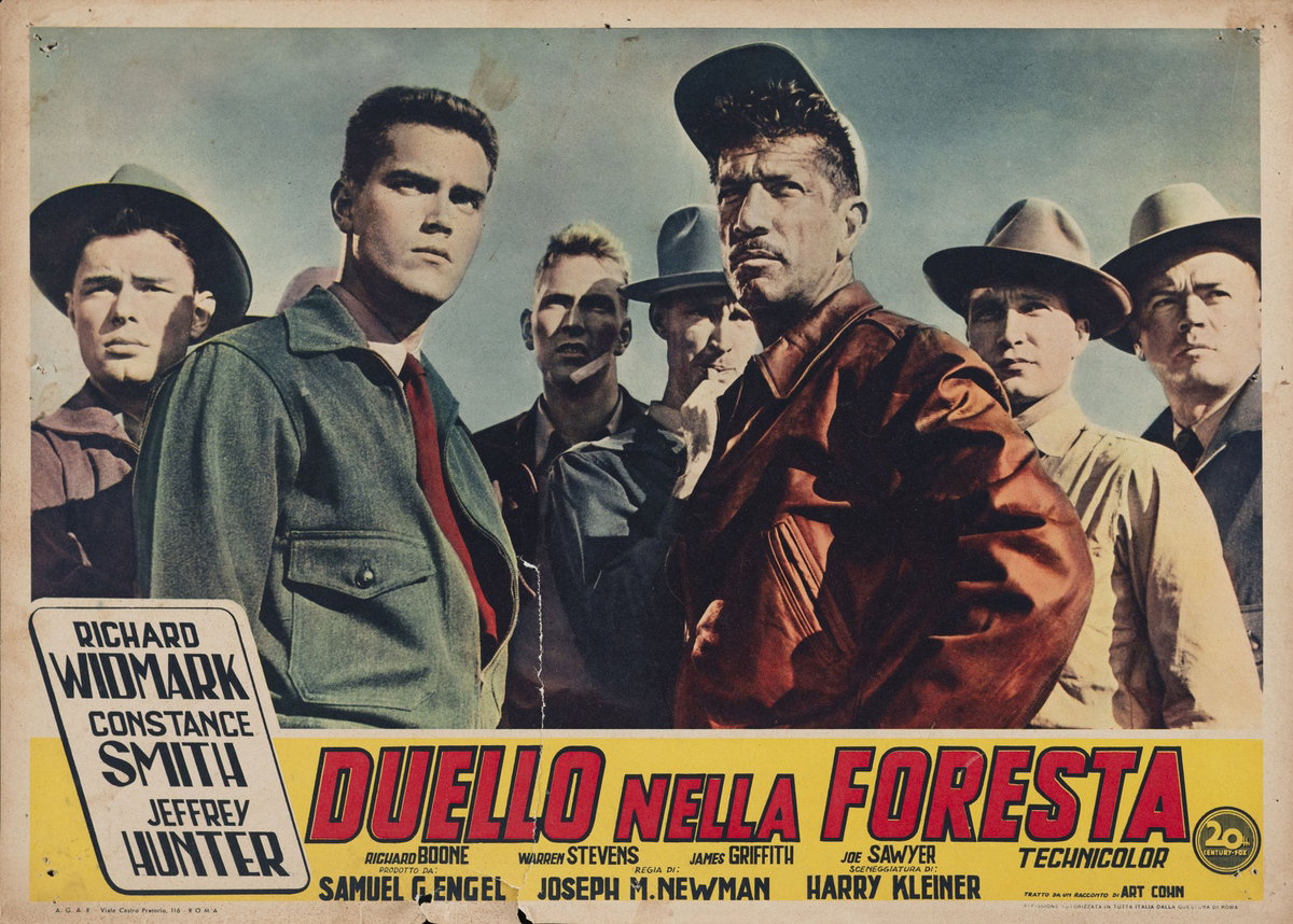 Fotobusta 3 per il film Duello nella foresta (1952)