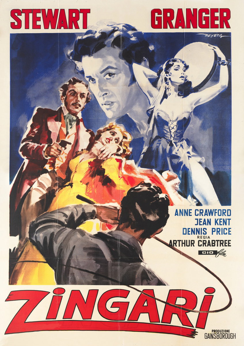Poster 2 for the film Caravan (1946), painted by Enrico De Seta