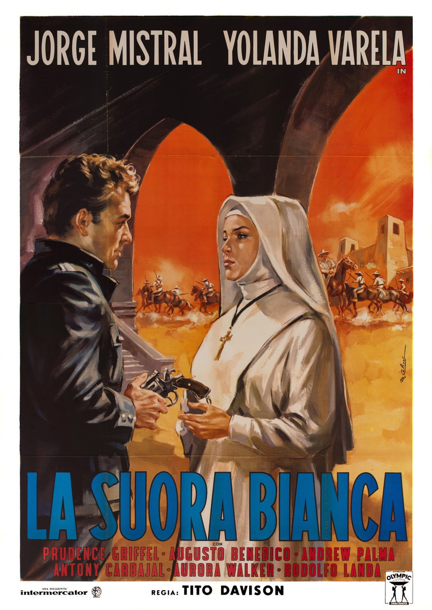 Manifesto 2 per il film La suora bianca (1960)