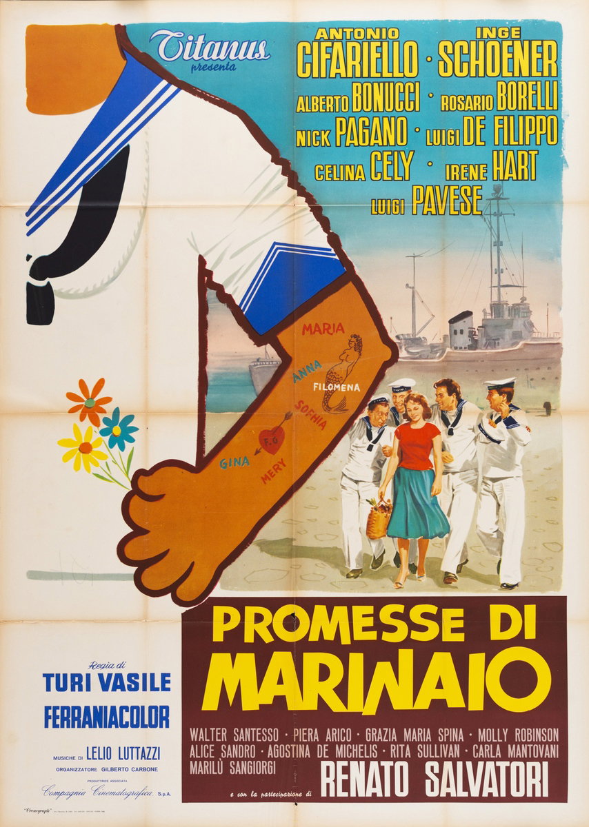 Manifesto 2 per il film Promesse di marinaio (1958)