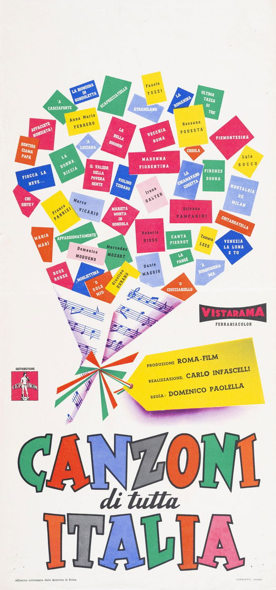 Songs from all over Italy - Lobby Card 1