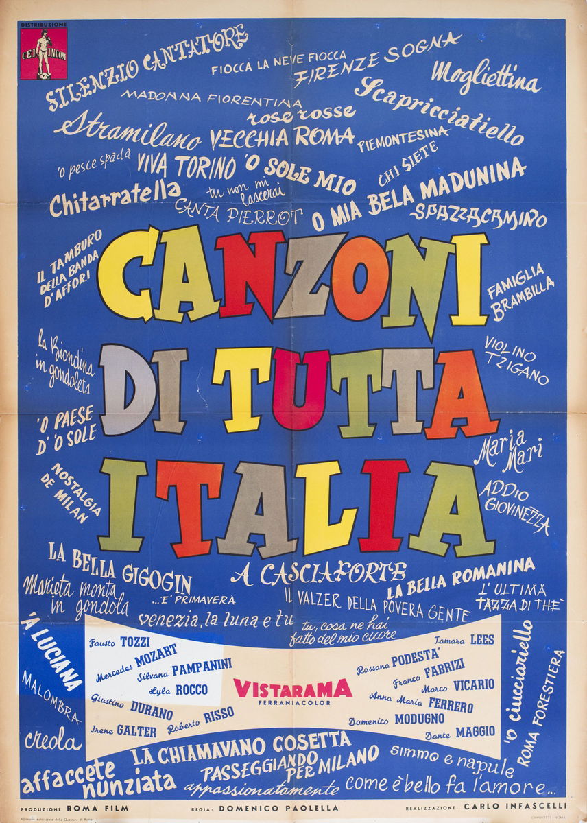 Songs from all over Italy - Poster 1