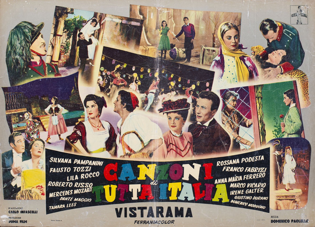 Fotobusta 2 per il film Canzoni di tutta Italia (1955)