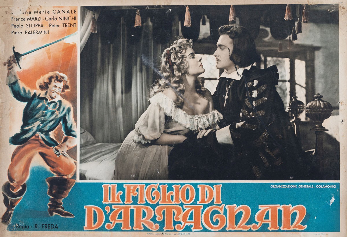 Fotobusta 2 per il film Il figlio di d'Artagnan (1950)
