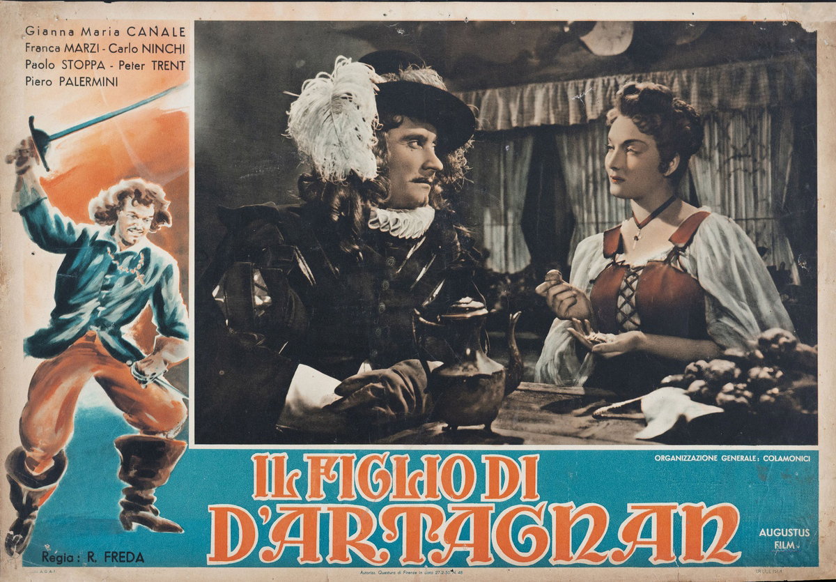 Lobby Card 3 for the film The Son of d'Artagnan (1950)