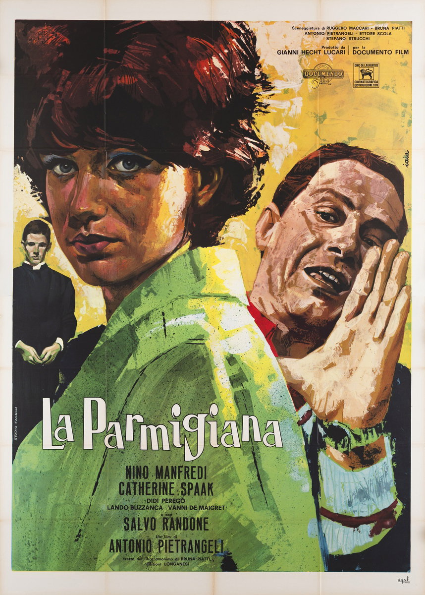 Poster 4 for the film The Girl from Parma (1963), painted by Piero Ermanno Iaia