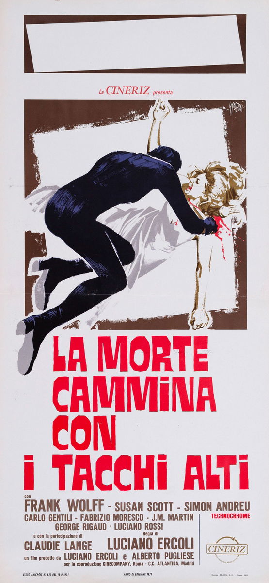 Death Walks on High Heels - Lobby Card 1