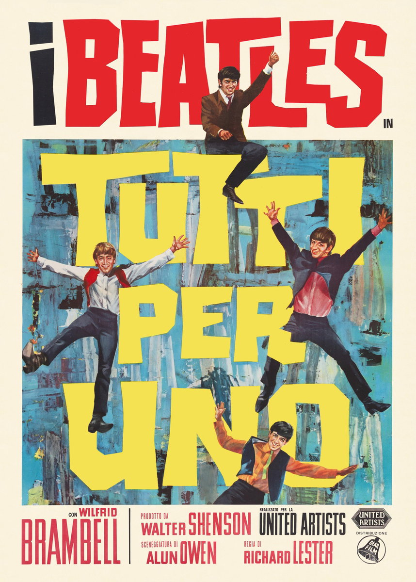 Poster 2 for the film A Hard Day's Night (1964)