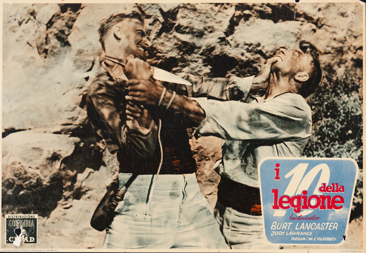 Fotobusta 2 per il film I dieci della legione (1951)