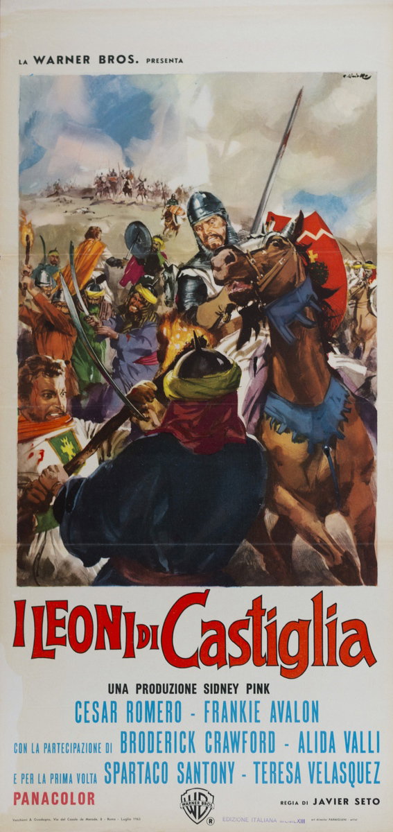 Locandina 2 per il film I leoni di Castiglia (1963), dipinto da Averardo Ciriello