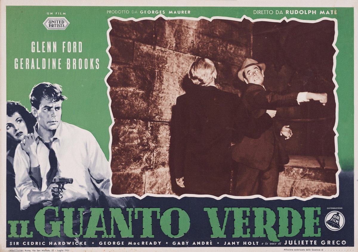 Fotobusta 3 per il film Il guanto verde (1952)