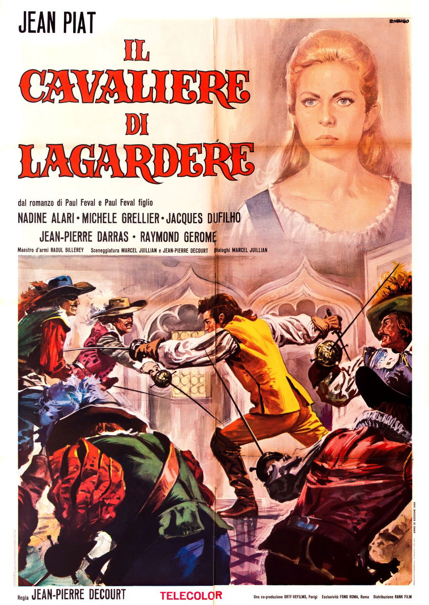 Il cavaliere di Lagardere - Manifesto 1