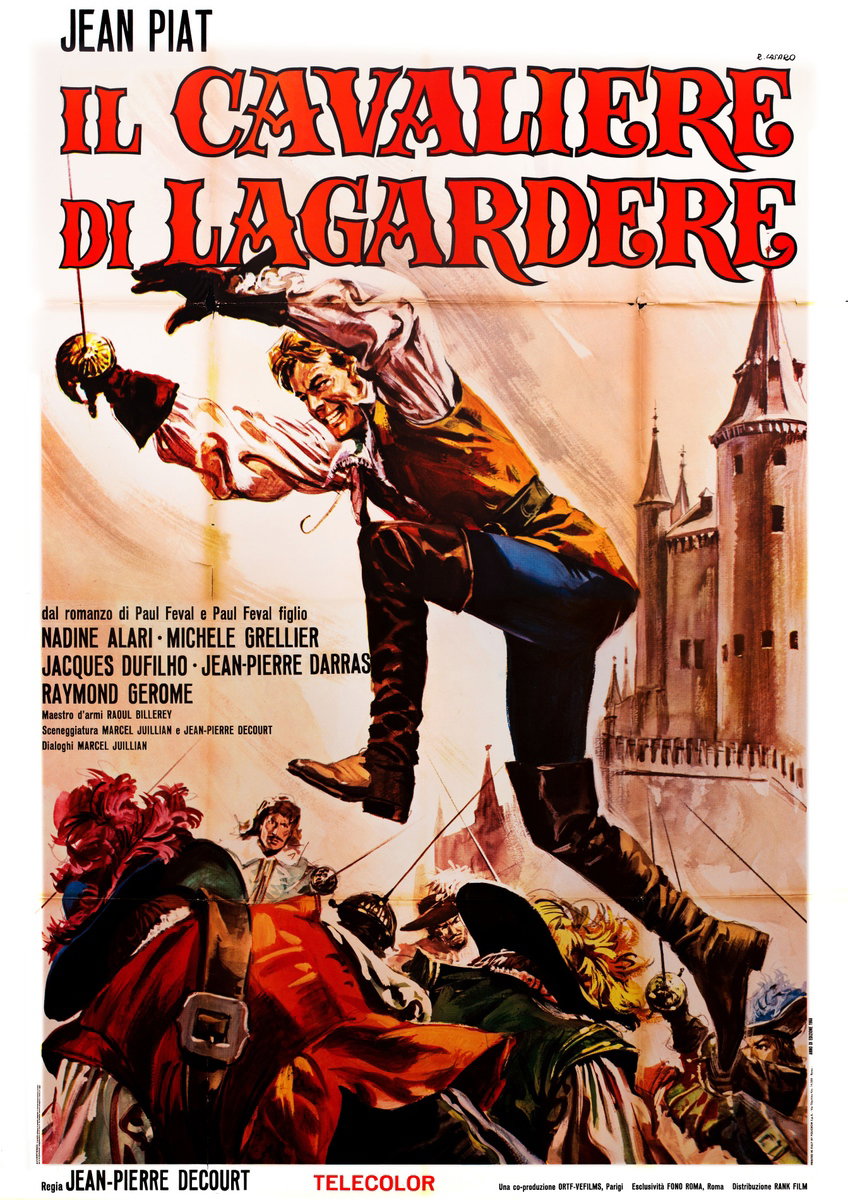 Poster 2 for the film Il cavaliere di Lagardere (1967), painted by Renato Casaro (Renè)
