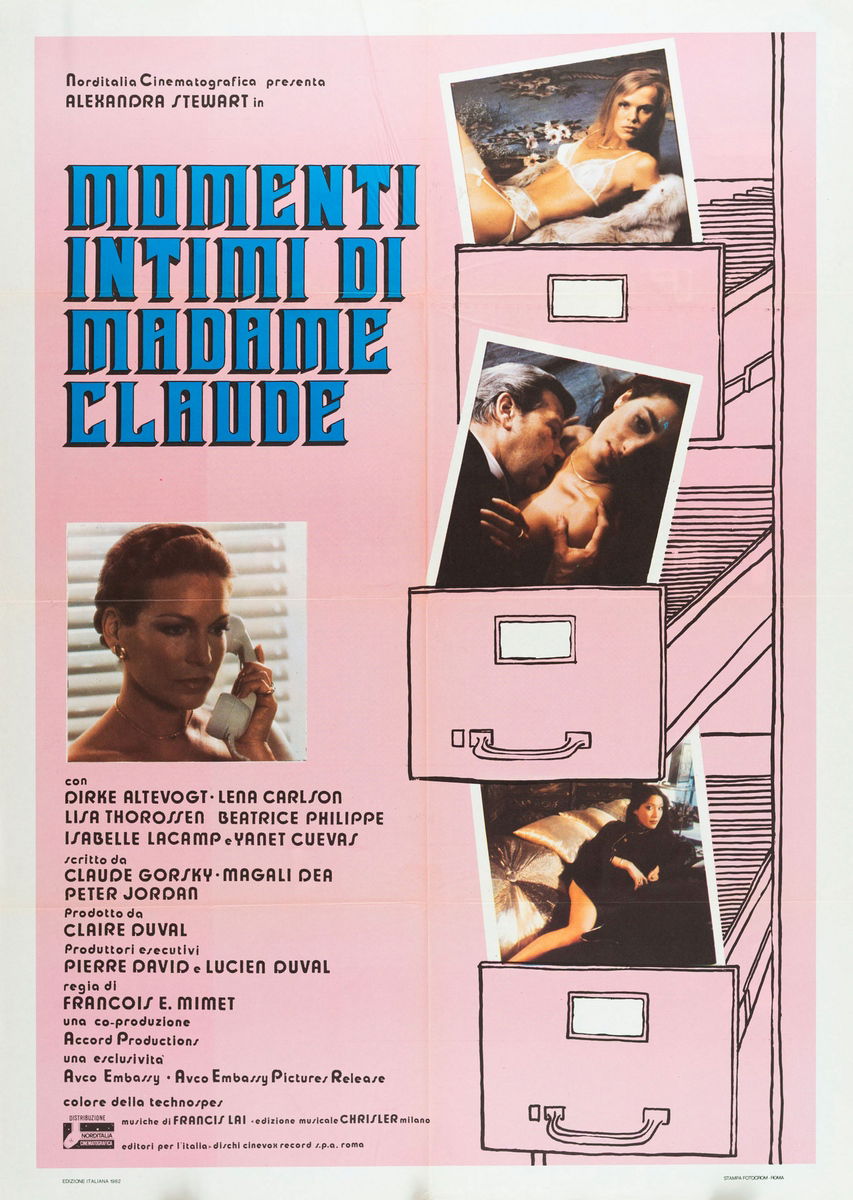 Momenti intimi di madame Claude - Manifesto 1