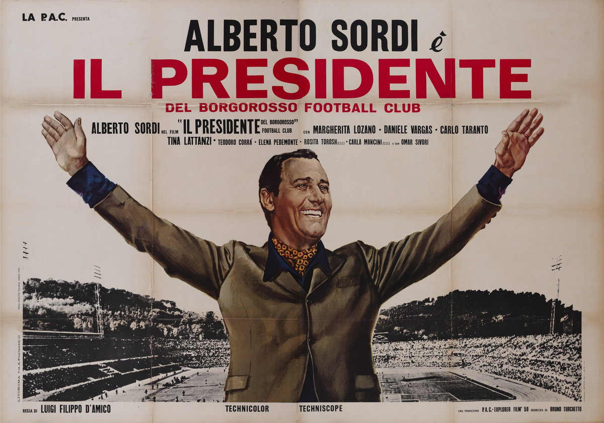 Il presidente del Borgorosso Football Club - Manifesto 1