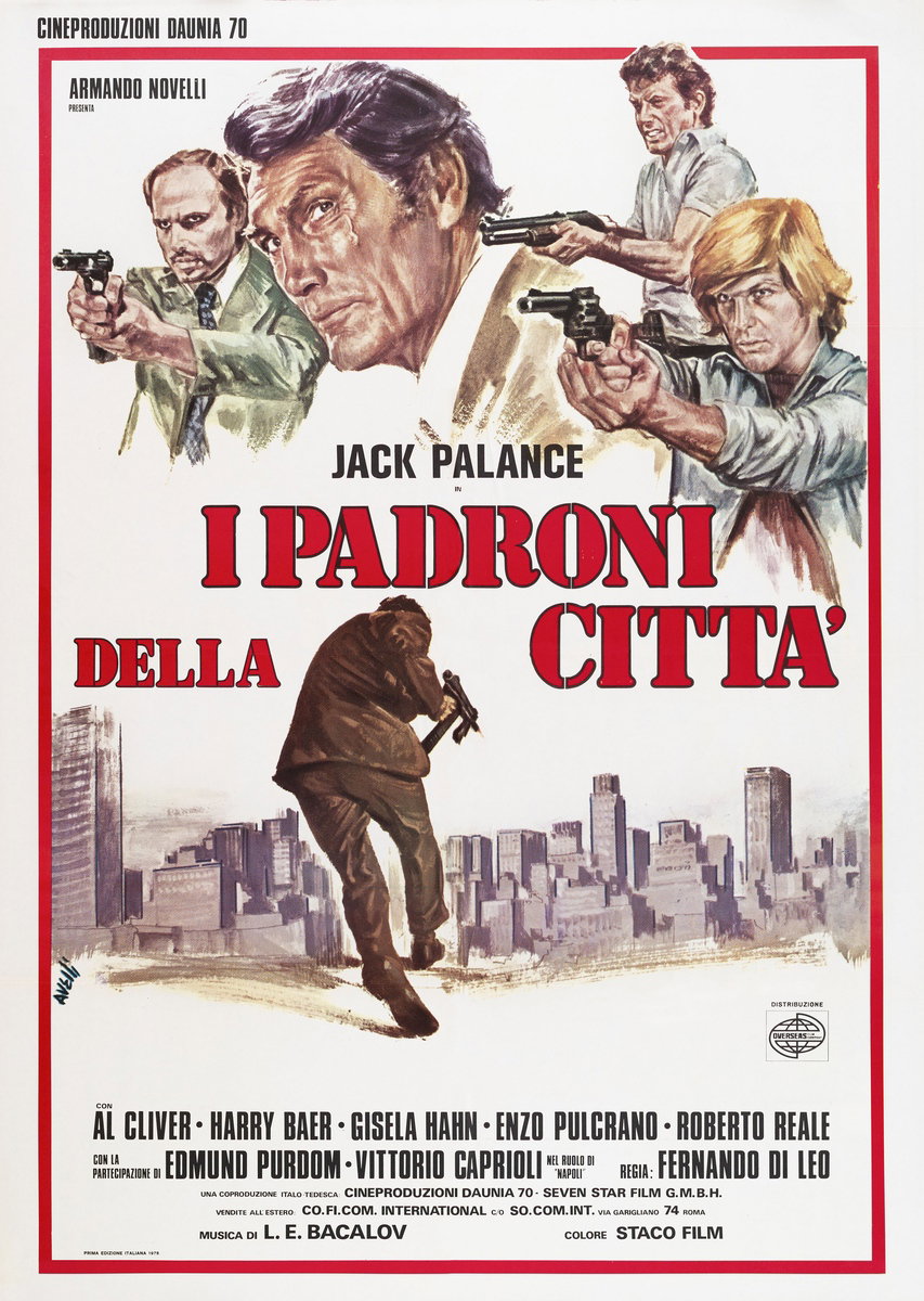 Poster 2 for the film Rulers of the City (1976), painted by Agatino Avelli