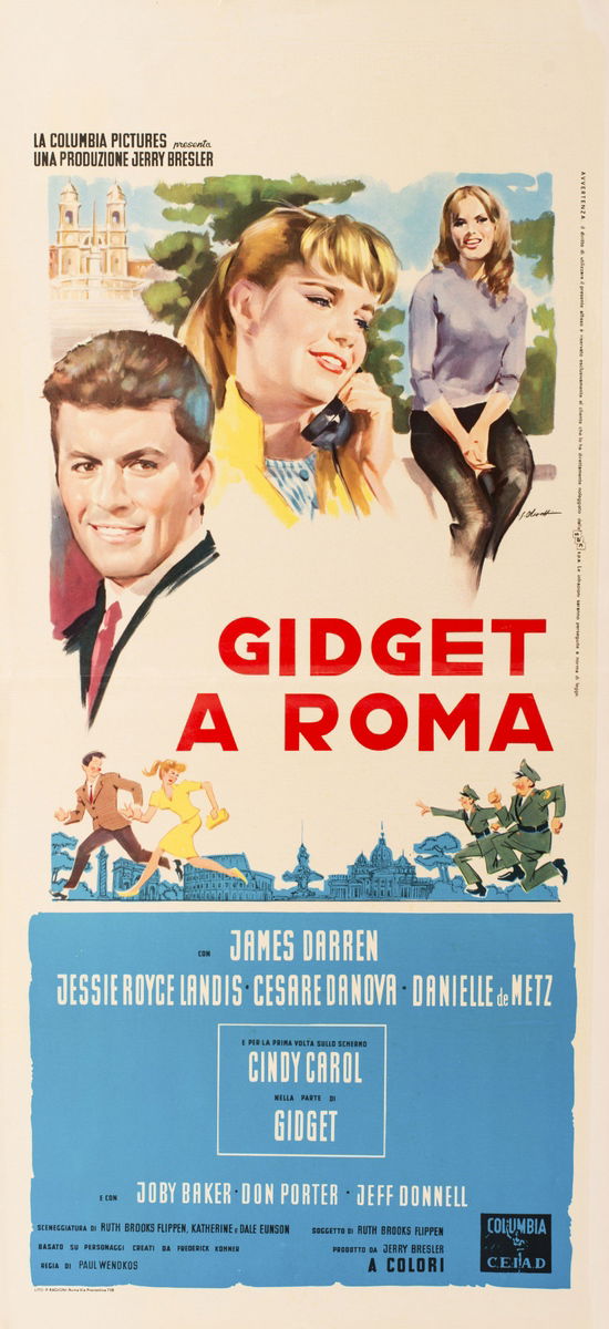 Gidget Goes to Rome - Lobby Card 1