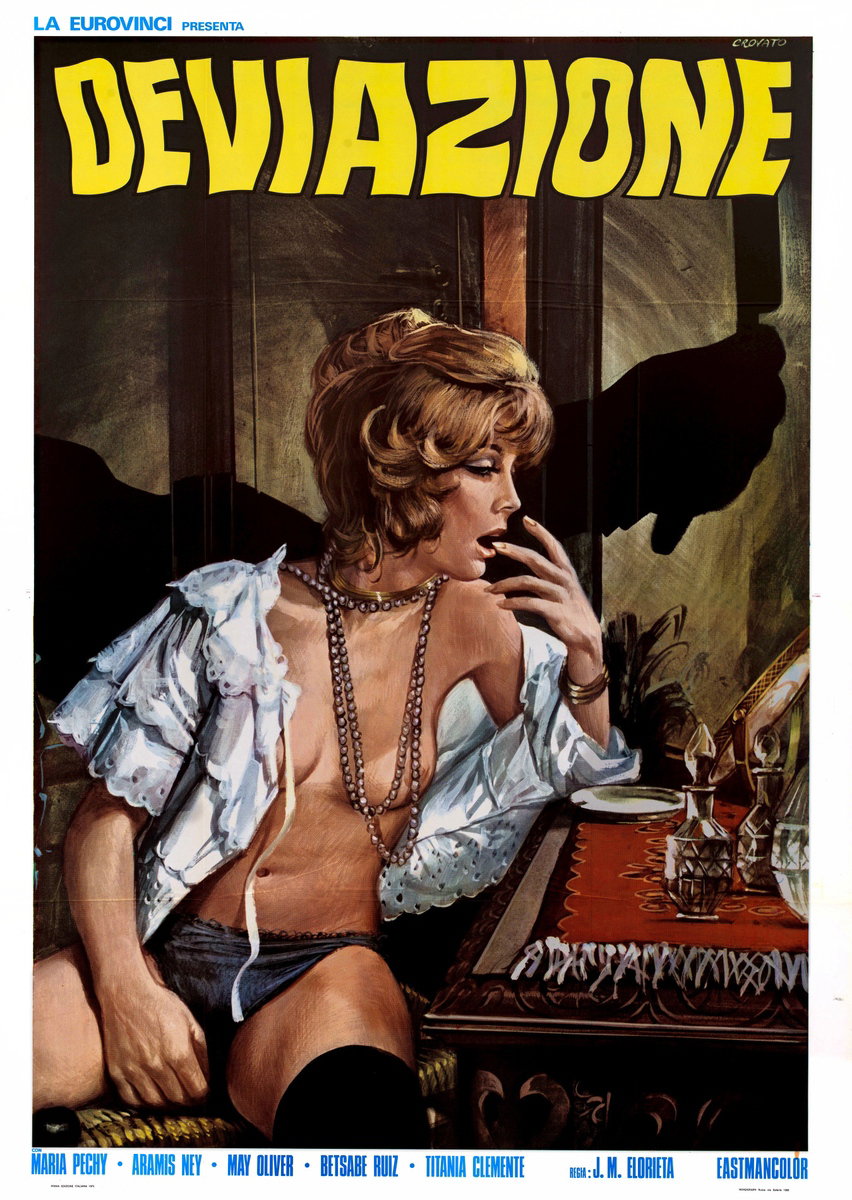 Poster 2 for the film The Specter of Terror (1973), painted by Luciano Crovato