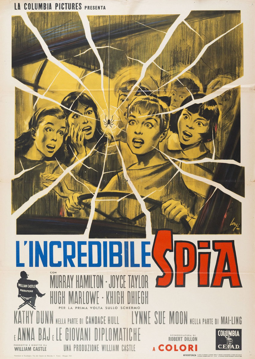 Poster 2 for the film 13 Frightened Girls (1963), painted by Carlantonio Longi