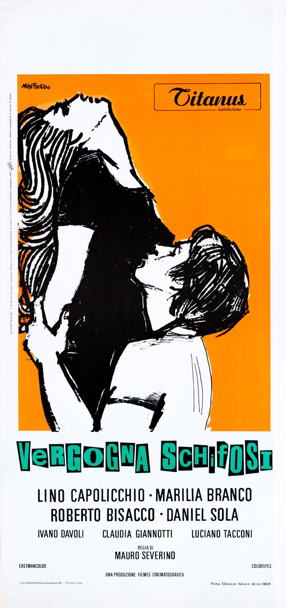 Locandina 2 per il film Vergogna Schifosi (1969), dipinto da Acerbo Manfredo
