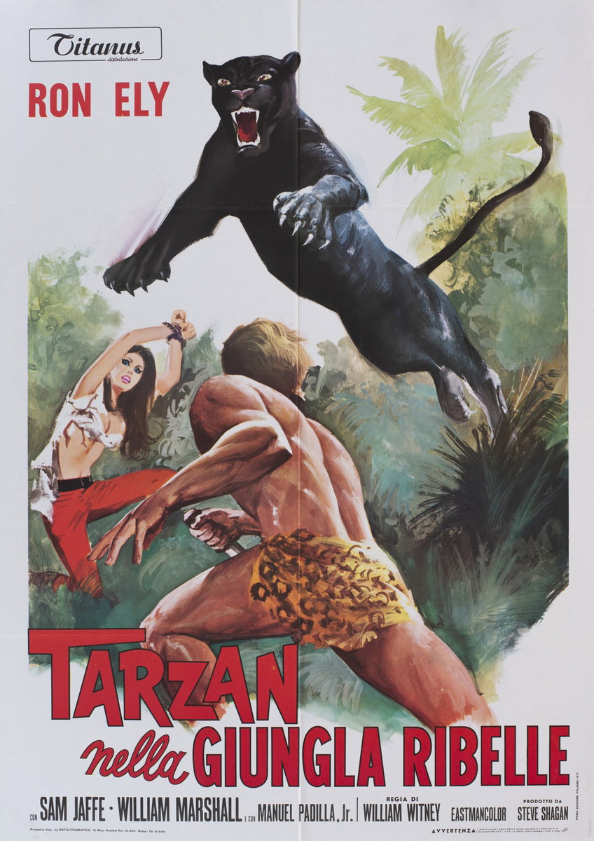 Manifesto 2 per il film Tarzan nella giungla ribelle (1970)